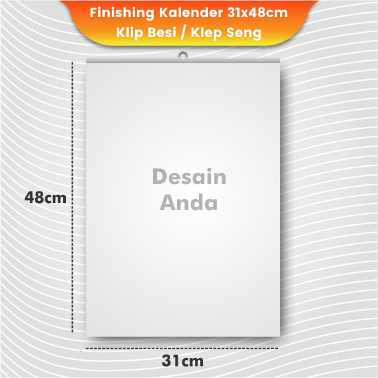 Kalender Dinding 31x48cm Ac210 Laser Tanpa Minimum Order
