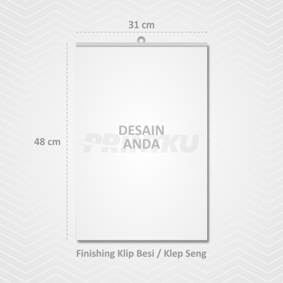 Kalender Dinding 31x48cm Ap120 Laser Tanpa Minimal Order