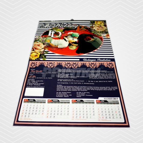 Kalender Dinding 31x48cm Ap120 Laser Tanpa Minimal Order