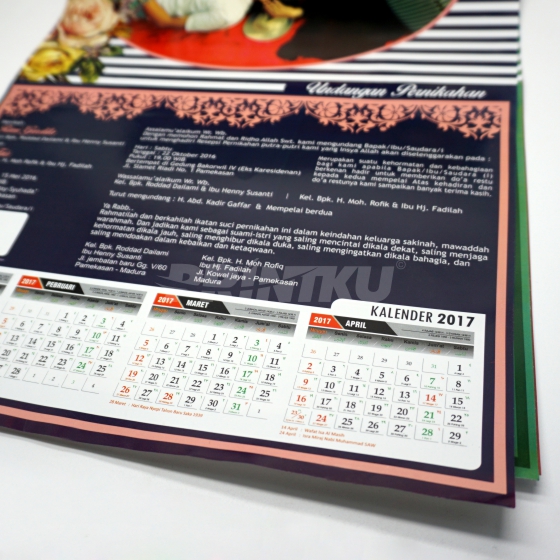Kalender Dinding 31x48cm Ap120 Laser Tanpa Minimal Order