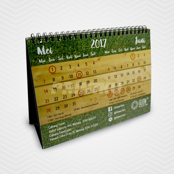 Kalender Meja AC210 Laser Tanpa Minimal Order